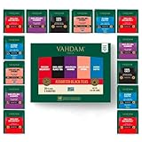 VAHDAM, Schwarzteesortiment | 5 Tees, 4 Pyramid Tea Bags Jeder | Maharaja...