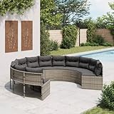 Festnight Gartenlounge Set Rund Lounge Möbel Outdoor Terrassenmöbel Außen...