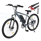 Finbike E Bike 26 Zoll, Elektrofahrrad 36V 10.4Ah Tauschbar Akku, 100KM...