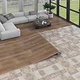 Oxdigi PVC-Boden Holzoptik Vinylboden für Wohnzimmer, Küche, Balkon,...