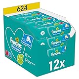 Pampers Fresh Clean Feuchttücher 12 Packungen (12 X 52 Stück), 624...