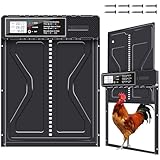 PlayDen Automatische Hühnerklappe, Aluminum Elektrische Hühnerklappe Batterie...
