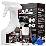CoyCriter Scheinwerfer Aufbereitung Flüssigkeit Set, Headlight Restoration Kit...