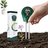 Bodentester, 3-in-1 Bodenmessgeräte für Bodenfeuchte, PH, Feuchtigkeit und...