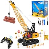 Charmofun Kran Spielzeug, Ferngesteuerter Spielzeugkran mit 12 Kanälen, 2,4G RC...