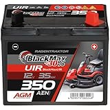 BlackMax Rasentraktor Batterie 12V 35Ah 350A (Pluspol rechts) - U1R-9 +30%...