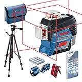 Bosch Professional Linienlaser GLL 3-80 C (m. App-Funktion, roter Laser, max....
