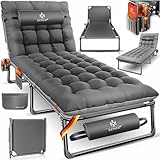 KESSER® Campingbett klappbar mit Tragetasche, Nackenkissen, Seitentasche &...
