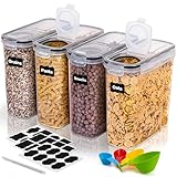 BUOAZR Vorratsdosen Set, BPA-frei, Müsli Schüttdose, Aufbewahrungsbox Küche,...