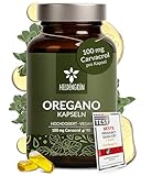 Heldengrün® Oregano Öl Kapseln [HOCHDOSIERT] 100 mg Carvacrol pro Kapsel -...