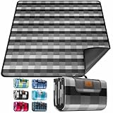 KESSER® Picknickdecke campingdecke XXL 200 x 200 cm - wärmeisoliert mit...