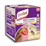 SlimFast Variety Shakes - Protein Shake Probierpaket Gemischt I Diät Shakes zum...