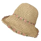 Strohhut Damen Sonnenhut tmungsaktive Sommerhut Damen Strohhut Sommer mit...