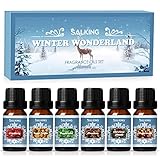 SALKING Winter Ätherische Öle Set, 6x10mL 100% Bio Aromatherapie Duftöl...