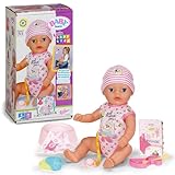 BABY born Lena (Little Baby Girl) 36cm, Babypuppe mit 7 Funktionen für...