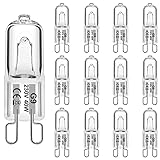 WeshLMPO Glühbirne G9 12 Stücke Halogen G9 40W Dimmbar Halogen Leuchtmittel G9...