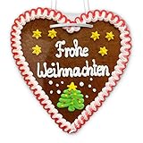 Frohe Weihnachten - Lebkuchenherz groß Kundenpräsent für Weihnachten,...