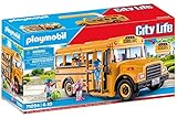 PLAYMOBIL City Life 71094 US Schulbus, Spielzeug-Bus mit Blinklicht, Spielzeug...