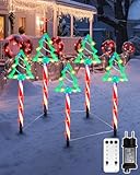 Lamptobe 5 Stück Weihnachtsbeleuchtung Außen - Wasserdicht Weihnachten Weg...