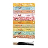Auroshikha - 100 Räucherstäbchen - Set mit 10 Düften: Salbei, Nag Champa,...