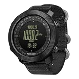 NORTH EDGE Herren Outdoor Sport Uhr Taktische Überlebensuhr mit Höhenmesser...