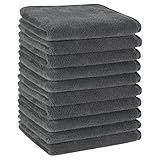 KinHwa 10er Pack gästehandtücher 30x50, Mikrofaser Handtuch, Flauschiges...