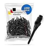 Tamay Dartspitzen Kunststoff 1000 Stück Premium Softdart Spitzen I Short Tip I...
