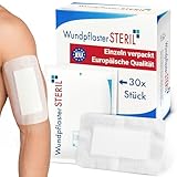 MedTreu Wundpflaster steril 10x15 cm – 30 Stück einzeln verpackt |...