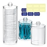 Gaomoeny 3 Stk Wattepadspender, Make-up-Organizer-Set, Wattestäbchen Behälter,...