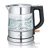 SEVERIN Glas Wasserkocher, 1.0L, leistungsstarker und kompakter Wasserkocher in...