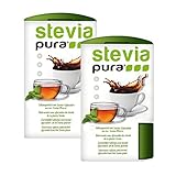 steviapura | Stevia Tabs 2x300 Stück Stevia Tabletten im Dosierspender 600...