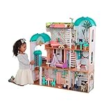 KidKraft Camila Puppenhaus aus Holz mit Möbeln und Zubehör, Spielset mit...