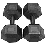 Yaheetech Kurzhanteln 2er Set Hantelset Fitness Hantel PVC Dumbbells aus Beton...