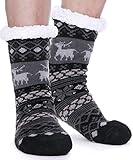 EBMORE Kuschelsocken für Herren Dicke Stoppersocken Warme Wintersocken...