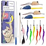 Inovida Katzenspielzeug Set : XL 15 Teile Katzenspielzeug mit Katzenminze –...