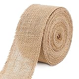 Juteband Sackleinen Band 10 Meter Länge und 6 cm Breite Vintage Geschenkband...
