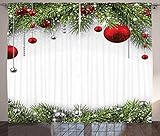 ABAKUHAUS Weihnachten Rustikaler Gardine, Baulbes Noel Baum, Schlafzimmer...