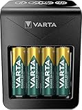 VARTA Akku Ladegerät inkl. 4X AA 2100mAh Akku, Batterieladegerät für...