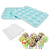 Cake Pop Silikonform, 20 Runde Lollipop form Silikon Cake Pop Backform Cake Pop...