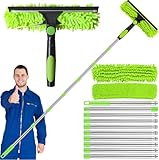 HELISAN 4,5M Extra Lange Fensterwischer Set, 3-in-1 Fensterputzer mit 10...