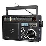 Retekess TR618 Tragbare Radio Batteriebetrieben, Kofferradio für Senioren,AM FM...