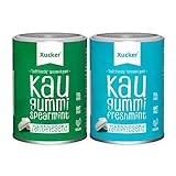 Xucker Zuckerfreie Zahnpflege Kaugummis Set - Xylit Kaugummi mit Spearmint &...