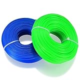 2 STK 1,6mm Trimmerfaden, Insgesamt 200m Nylon Mähfaden, Freischneider Faden,...