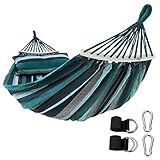 yourGEAR Bali - XL Hängematte mit Kissen | 240 x 120 cm | Smaragd (Grün) oder...