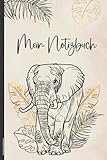 Notizbuch Elefanten: Mein Notizbuch Elefant A5 liniert schönes Geschenk für...