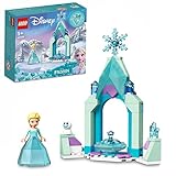 LEGO 43199 Disney Elsas Schlosshof, Prinzessinnen-Spielzeug zum Bauen aus Die...