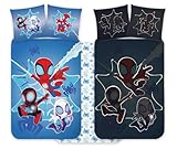 Spidey - Kinderbettwäsche-Set 100 x 135 cm + Kopfkissenbezug 40 x 60 cm, 100 %...