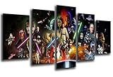 Wandbild - Star Wars, Darth Vader, 165 x 62 cm, Holzdruck - XXL Format -...