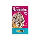 DECOCINO Streudekor Golden Hour 40g - Tolle Streusel in den Farben schwarz, gold...