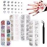 5800 Stück Strasssteine, Glitzersteine Gesicht Rhinestones Nail Gems mit...